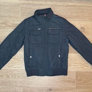 Tommy Hilfiger Navy Zip Front Jacket – Size S